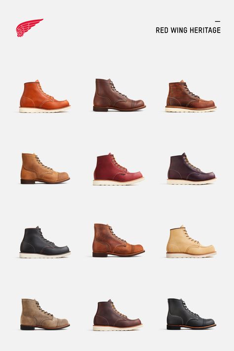 Red Wings Boots Men, Redwings Boots Outfit Men, Redwing Outfit Men Styles, Redwings Boots Outfit, Mens Redwing Boots Outfit, Men’s Winter Boots, Redwing Heritage Boots, Red Wing Moc Toe Outfit, Moc Toe Boots Men Outfit