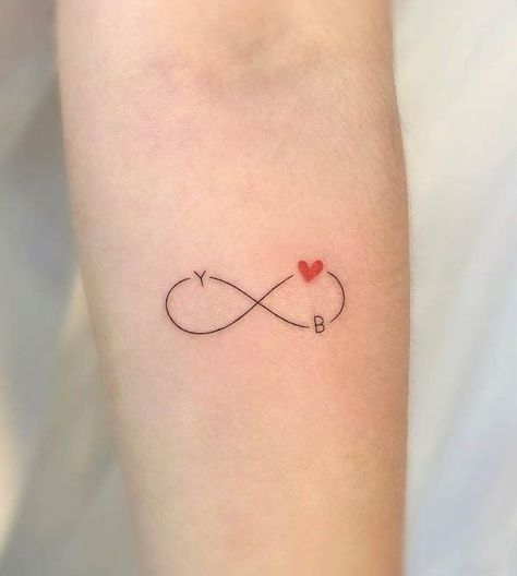 Rd Tattoo Letter, Initial Couple Tattoos, Infinity Initial Tattoo Ideas, Infinity And Initial Tattoo, A And S Tattoo Letter Design, Couple Initial Tattoos Small, Initial Tattoo For Couples, Initials Hand Tattoo, Infinity Initial Tattoo