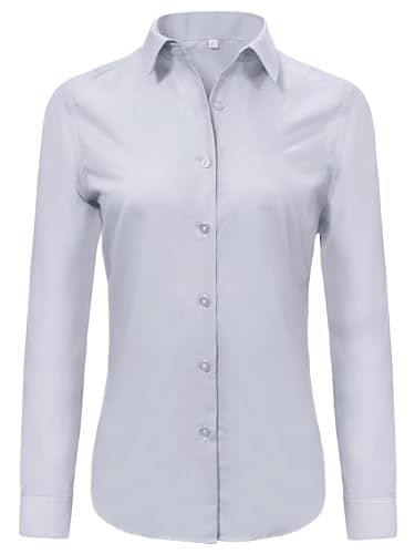 Ruisin Super Soft Wrinkle Free Button Down Shirts for Women Solid Short/Long Sleeve Striped Formal Work Dress Blouses Tops Formal Work Dress, Formal Work Dresses, Office Shirt, The Office Shirts, Work Dress, Short Long, Shirt For Women, Shirts For Women, Wrinkle Free