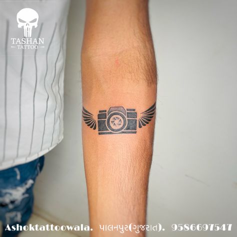 TashanTattoo
AshokTattooWala
S.20. Tirupati plaza
Opp. New bus stand
Near gd modi collage
Palanpur (gujrat)
9586697547
9687533310 Camera Tattoo Design For Men, Camera Tattoo Design, Camera Tattoo, Camera Logo, Photography Logos, Tattoo Designs Men, Tattoo Design, Tattoos For Guys, Tattoo Designs