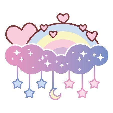 Cute Pastel Stickers, Pastel Color Rainbow, Kawaii Clouds, Kawaii Stars, Kawaii Butterfly, Kawaii Magic, Kawaii Moon, Kawaii Vector, Kawaii Space