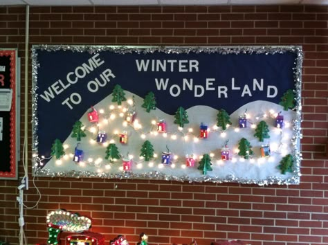 Preschool Winter Bulletin Board Display | My Kindergarten's Winter Wonderland Bulletin Board Winter Wonderland Bulletin Board, Snowman Bulletin Board, December Bulletin Boards, Bulletin Board Tree, Winter Bulletin Board, Holiday Bulletin Boards, Christmas Bulletin Boards, January Bulletin Boards, Winter Bulletin