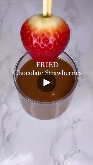 1.2K views · 19K reactions | Repost @dipped_tampa
Follow @dipped_tampa for more delicious recipes!

Fried Chocolate Covered Strawberries 🍓 

Supplies:
- Fresh Strawberries
- Ghirardelli Chocolate wafers
- 2 wood skewers
- Pancake Batter (1 cup pancake mix, 1/2 cup milk)

Directions:
1. Wash and dry your berries well
2. Dip in melted chocolate and place in freezer for 10 mins
3. Coat with pancake batter
4. Fry in canola oil at 400 degrees
5. Enjoy!

#chocolatecoveredstrawberries #chocolate #strawberries #valentine #valentines #valentinesday #lovers #cupid #chocolatetreats #dessert #dogood #madefromscratch #homemade #smallbites #noadditivesorpreservatives #cleaneats #chocolatestrawberries | Bake Cook Eat Enjoy | bake.cook.eat.enjoy · Original audio Chocolate For Dipping Strawberries, Dipping Strawberries, Melt Chocolate For Dipping, Chocolate For Dipping, How To Melt Chocolate, Bigger Bolder Baking, Ghirardelli Chocolate, Cute Snacks, Candied Fruit