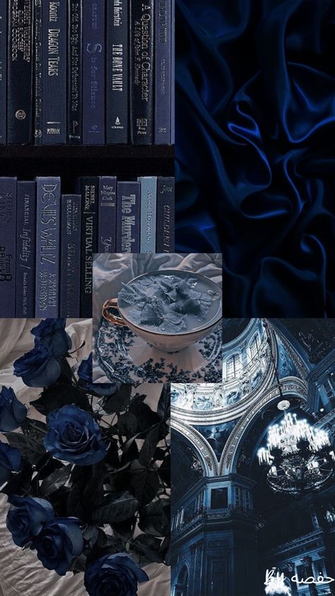 Royal Blue Color Aesthetic, Blue Dark Academia Wallpaper, Dark Blue Book Aesthetic, Navy Blue Aesthetic Collage, Royal Blue Background Wallpapers, Dark Royal Blue Aesthetic, Blue Aesthetic Wallpaper Dark, Dark Blue Royal Aesthetic, Ultramarine Blue Aesthetic