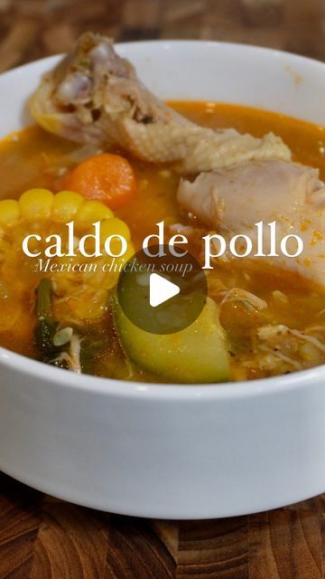 thatsdashavu on September 16, 2024: "Caldo de pollo (Mexican chicken soup) will get me right every time! I still remember the first bowl I had of this from a local restaurant in Houston I went back 3 times that week and was never the same 😂 This soup is mandatory to have in your back pocket for soup season bc you just never know when you wake up with the sniffles and need a pick me up. Y’all know we love rice over here, so I paired it with a homemade Mexican rice, which leveled up the flavor How To Make Caldo De Pollo Mexican Chicken Soups, Easy Chicken Caldo Recipe, Chicken Soup From Whole Chicken, Chicken Soup Drumsticks, Latin Chicken Soup, Mexican Chicken Stew Recipes, Chicken Legs Soup Recipes, Chicken Drumsticks Soup, Chicken Caldo Recipe