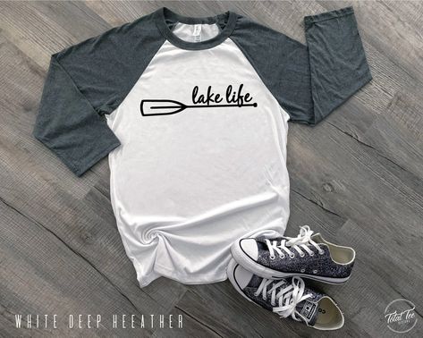 Lake Tshirt Ideas, Lake Shirts Sayings, Lake Tshirt Designs, Lake Clothes, Lake Tshirt, Lake Fashion, Lake Shirts, Cricut Clothing, Chill Clothes