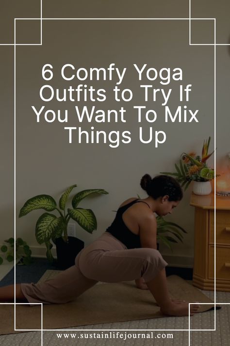 a person doing yoga in her home Cool Yoga Outfits, Flowy Yoga Outfit, Comfy Yoga Outfit, Plus Size Yoga Outfits, Yoga Aesthetic Outfit, Yoga Outfits For Women Plus Size, Yoga Outfit Aesthetic, Yoga Class Outfit, Yoga Teacher Outfit