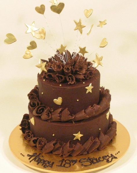 30+ Awesome Photo of 2 Tier Birthday Cakes 2 Tier Birthday Cakes 2 Tier Chocolate With Stars Kidds Cakes Bakery  #BirthdayCakePhotos 60th Party Ideas, Chocolate Cake Birthday, Birthday Cake Photos, Gluten Free Birthday Cake, Lol Cake, 50th Birthday Cakes, Candy Bar Cake, Chocolate Espresso Cake, Cake Party Ideas