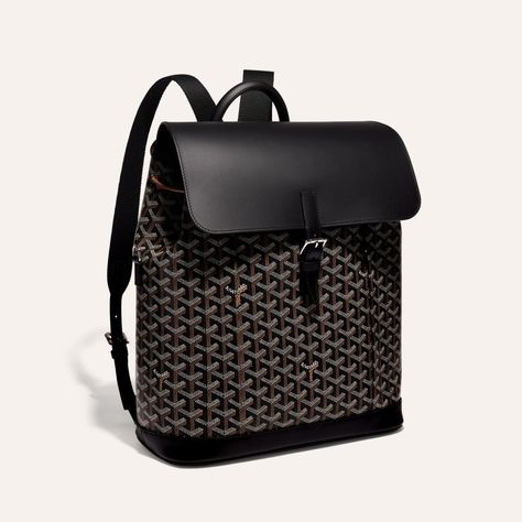 ALPIN MM BACKPACK Maison Goyard Goyard Bag Price, Goyard Backpack, Goyard Tote Bag, Luxury Backpack, Luxury Bags Collection, Goyard Bag, Buy Bags, Black Hand, Office Fashion