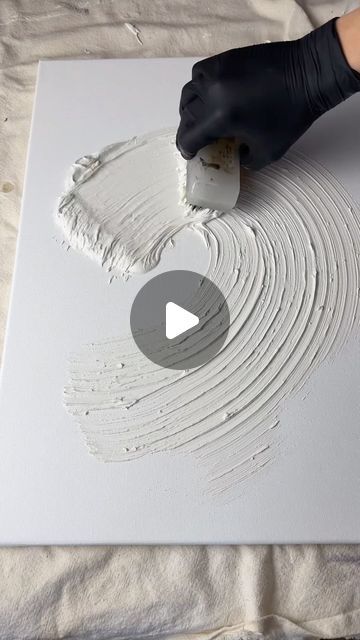 Handmade Wall Art Diy Canvas, Textured Canvas Art Supplies, Painting With Gesso Texture, Acrylic Wall Putty Art, How To Create Texture With Acrylic Paint, Plaster Of Paris Texture Painting, Diy Large Wall Art, Wall Diy, Artwork Abstract