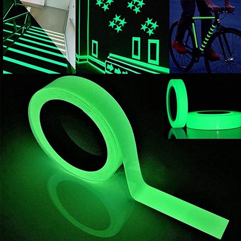 Glow Tape, Safety Tape, Tape Wall, Tape Sticker, Diy Artwork, Tape Lights, Easy Diy Art, Light Project, Free Amazon Products