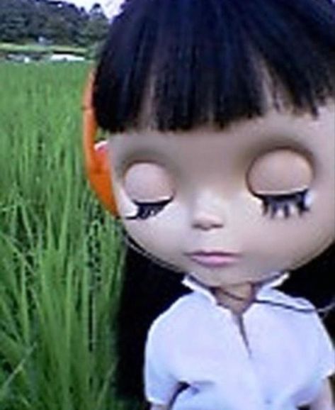 Blythe Doll, Black Hair, Hair, White, Black