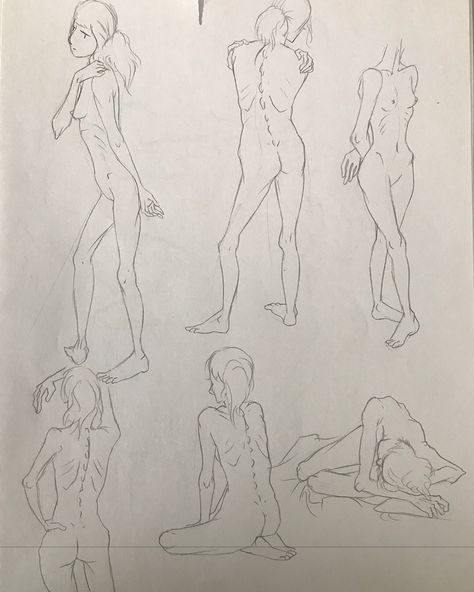 Slim Body Drawing, Plus Size Body Drawing, Back Drawing, Body Image Art, Person Drawing, Body Sketches, Slim Girl, Simple Line Drawings, Body Drawing