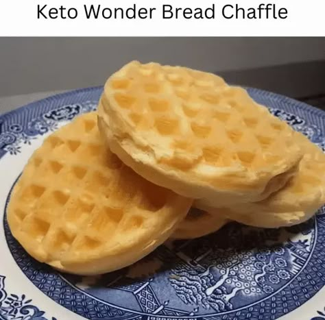 Keto Wonder Bread Chaffle - EASY KETO RECIPES Keto Wonder Bread, Easy Buttermilk Waffle Recipe, Wonder Bread Chaffle, Egg Waffle Recipe, Cinnamon Roll Waffles Recipe, Banana Waffle Recipe, Blueberry Waffles Recipe, Potato Waffle Recipe, Breakfast Waffle Recipes