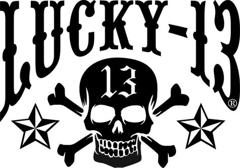 Lucky 13 Lucky Number 13, Friday The 13th Tattoo, 13 Tattoos, Lucky 13, Skull Logo, Vinyl Car Stickers, Corporate Logo, Lucky Number, Friday The 13th