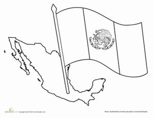 Kindergarten Coloring Worksheets: Mexican Flag Coloring Page Mexican Flag Coloring Page, Mexican Flag Craft, Mexican Flag Drawing, Coloring Worksheets For Kindergarten, Kindergarten Coloring, Thumbprint Art, Flag Drawing, Baby Coloring Pages, Flag Crafts