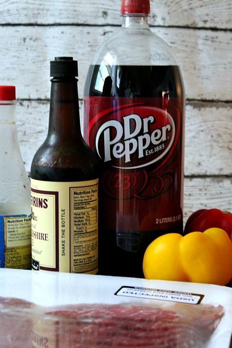 Hamburger Marinade, Ribs Marinade Recipe, Marinate Steak, Dr Pepper Chicken, Dr Pepper Bbq Sauce, Brisket Marinade, Fajita Ingredients, Rib Marinade, Kabob Marinade