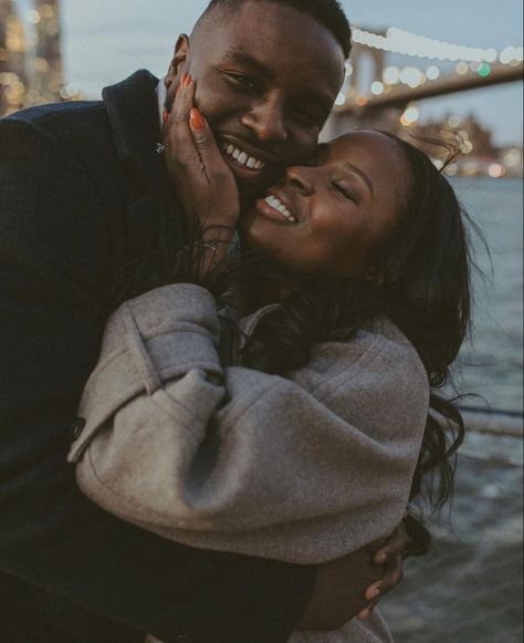 Black Couple Laughing Together, Cute Couple Shoot Ideas, Black Couple Selfies Aesthetic, Proposal Pictures Black Couples, Thanksgiving Pictures Couples, Self Portrait Couple Poses, Black Plus Size Couples Goals, Plus Size Black Love, Black Couples Photoshoot Poses