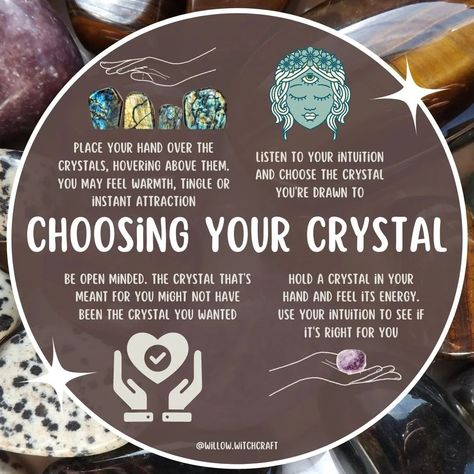 Choosing your crystal shouldn't be what's the prettiest, nicest shape, best colour. It should be what you're drawn to. Here's some ways to help you select the right crystal for you Crystal Pairings To Avoid, Crystal Shapes Meaning, Crystals And Meanings, Divination Witch, Best Healing Crystals, Beginner Witch, Crystal Healing Chart, Crystal Cave, Witchy Stuff