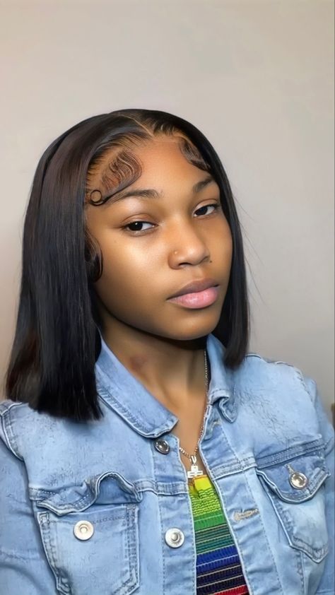 Bob Frontal, Frontal Wig Hairstyles, Curly Weave Hairstyles, Birthday Hairstyles, Quick Weave Hairstyles, Braids Hairstyles Pictures, Frontal Hairstyles, Short Hair Wigs, Hot Hair Styles