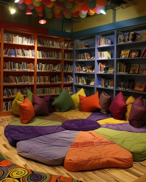 Cozy Classroom Corner, Cozy Corner Classroom, Library Nook Ideas, Front Door Transformation, Library Nook, Designing A Living Room, Classroom Corner, Cozy Classroom, Wall Dividers