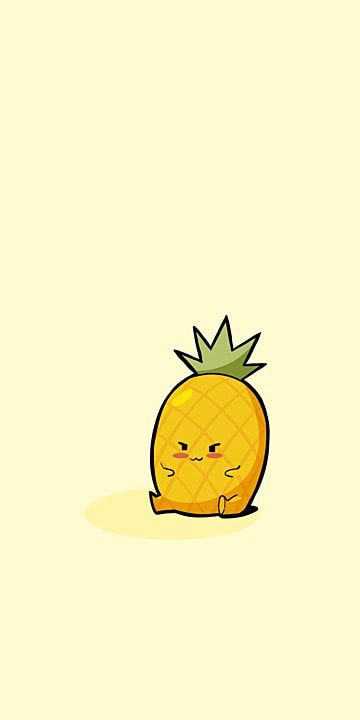 Cute Pineapple Wallpaper, Wallpaper Fruit, Pineapple Backgrounds, Shin Nana, Cartoon Pineapple, Ipad Backgrounds, Saffron Flower, Pineapple Wallpaper, Phone Background Wallpaper