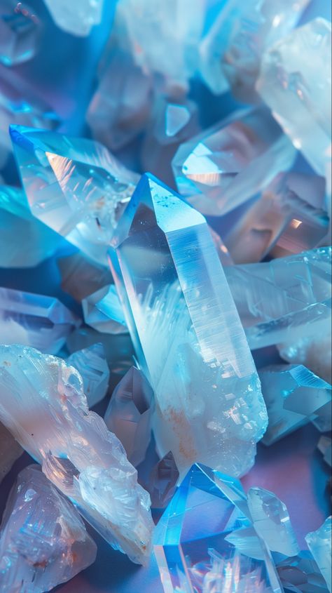 Blue Crystal Aesthetic, Blue Crystals Aesthetic, Crystals Aesthetic Wallpaper, Gems Aesthetic, Gemstone Wallpaper, Crystal Wallpaper, Diamond Aesthetic, Iphone Wallpaper Texture, Crystal Aesthetic