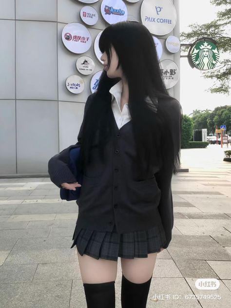 Feminine Dark, Japan Outfit, Dark Coquette, Dark Outfits, Swaggy Outfits, 가을 패션, Korean Outfits, Casual Style Outfits, Character Outfits