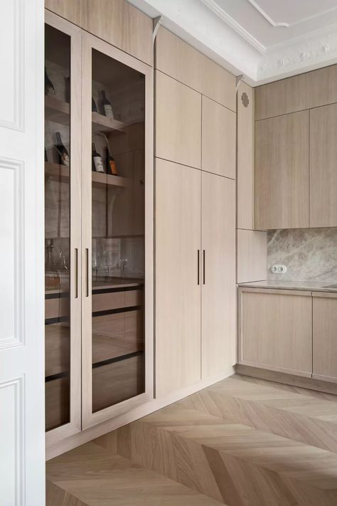 Kitchens By Paul, Form Kitchen Cabinets, Cabinet Additions, Full Height Kitchen Cabinets, Breakfast Station, Tall Kitchen Cabinets, Taj Mahal Quartzite, Chic Apartment, Kentish Town