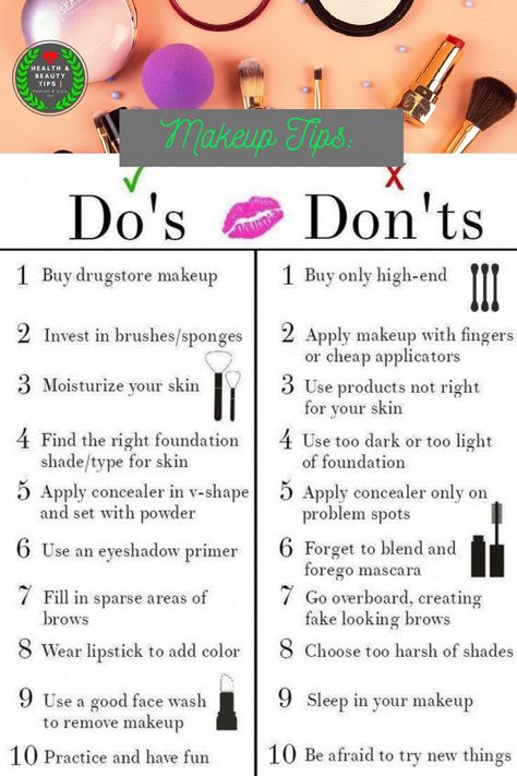 These 10 Makeup Tips for Beginners will help newbies understand how to apply makeupbasic do's and don'ts when wearing makeupand how to feel more confident and beautiful How To Choose Makeup Products, Foundation Tips Applying, What Makeup Do I Need, Full Makeup Tutorial For Beginners, First Time Makeup User Tips, How To Become A Makeup Artist, Self Makeup Course, Makeup Lessons For Beginners, Makeup Tips Korean