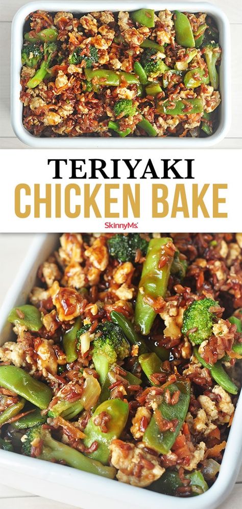 Teriyaki Chicken Bake Teriyaki Chicken Bake, Weight Watchers Lunch Recipes, Weight Watchers Lunch, Ayam Teriyaki, Pollo Teriyaki, Easy Teriyaki Chicken, Chicken Teriyaki Recipe, Chicken Bake, Minced Meat