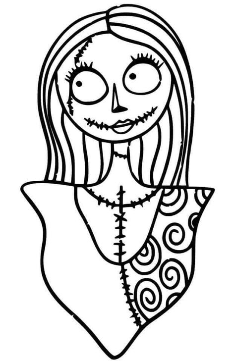 Nightmare Before Christmas Svg Free, Christmas Svg Free, Scary Halloween Coloring Pages, Nightmare Before Christmas Svg, Sally Skellington, Nightmare Before Christmas Drawings, Nightmare Before Christmas Tattoo, Nightmare Before Christmas Decorations, Horror Drawing