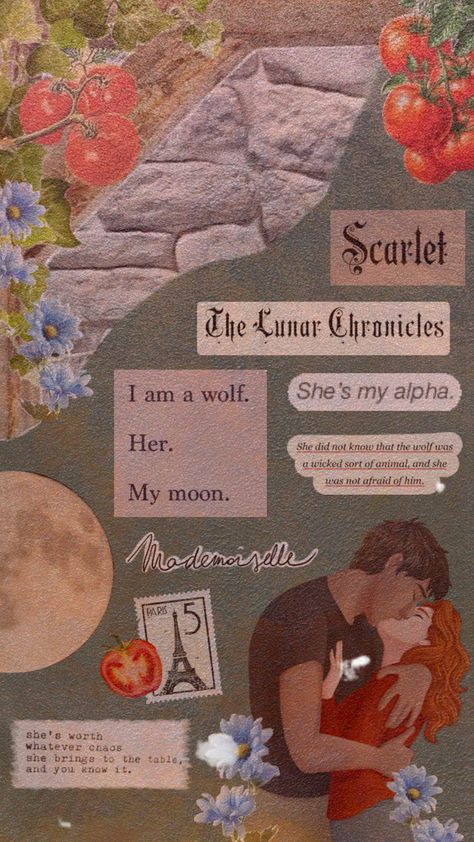 Scarlet x Wolf ❤️❤️❤️ #lunarchronicles #scarletbenoit #zeevkesley #wolflet Scarlet Lunar Chronicles, Scarlet And Wolf, Scarlet, Wicked, Books