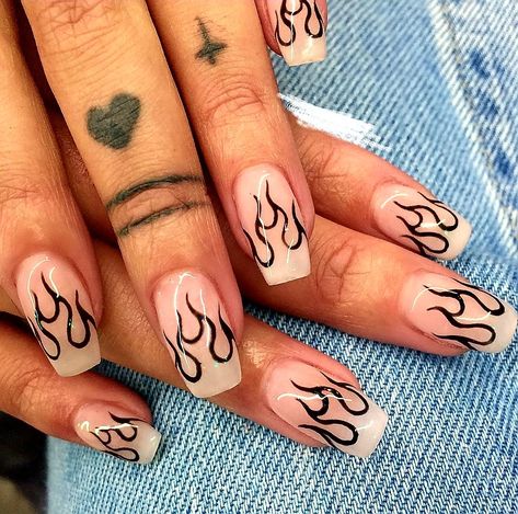 Short Coffin Nails, Her Nails, Nails Polish, Shellac Nails, Instagram Nails, Minimalist Nails, Fire Nails, Types Of Nails, Cute Acrylic Nails