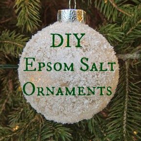 Linn Acres Farm: Easy DIY Epsom Salt Christmas Ornament! Diy Epsom Salt, Salt Ornaments, Dyi Christmas Ornaments, Easy Diy Christmas Ornaments, Clear Christmas Ornaments, Dollar Store Christmas Crafts, Light Bulb Ornaments, Vintage Christmas Crafts, Mercury Glass Christmas Ornaments