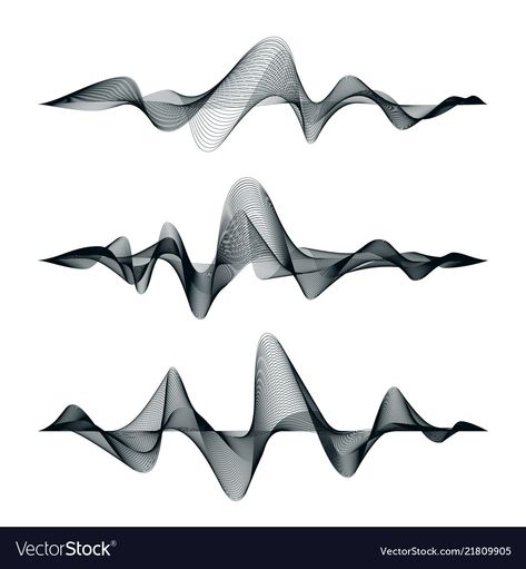 Audio Wave Tattoo, Sound Waves Aesthetic, Waves Tattoo Design, Sound Illustration, Sound Waves Design, Audio Waves, Track Design, Digital Wave, Sound Sculpture