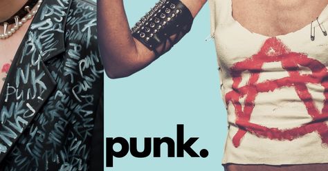 Dress like a Punk - DIY clothing ideas - SewGuide Punk Shirts Diy, Punk Rock Aesthetic Outfits, Diy Punk Shirt, Diy Band Shirt, Diy Edgy Clothes, Diy Clothing Ideas, Rock Aesthetic Outfits, Diy Punk Clothes, Punk Symbols