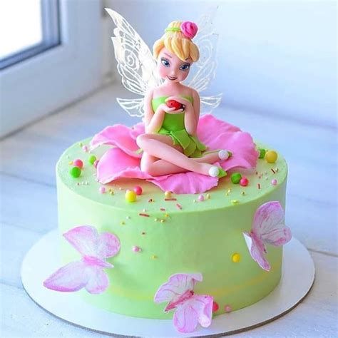 Tinkerbell Birthday Cakes, Tinkerbell Party Theme, Fairy Garden Cake, Fairy Birthday Cake, Tinkerbell Cake, Disney Birthday Cakes, Tinkerbell Party, 3rd Birthday Cakes, Fairy Cakes