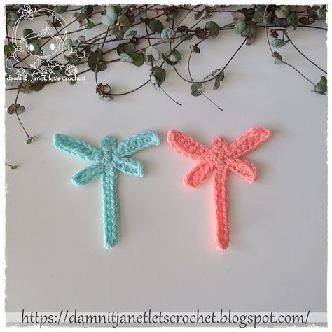 Crochet Dragonfly Pattern, Dragonfly Applique, Crochet Application, Crochet Dragonfly, Random Acts Of Crochet Kindness, Appliques Au Crochet, Crochet Butterfly Free Pattern, Crochet Kindness, Crochet Snail