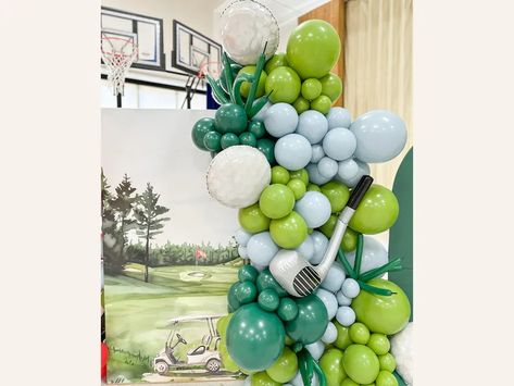 Masters Theme Balloon Arch, Golf Party Decor, Hole in One Balloon Garland, First Birthday Decorations, for Tee Birthday, Masters Party - Etsy 30th Birthday Man, Golf 1st Birthday Party, Birthday Party Balloon Arch, Hole In One Birthday Party, 60th Birthday Ideas For Dad, 1st Birthday Decorations Boy, Birthday Ideas For Dad, Golf 1st Birthday, Party Balloon Arch