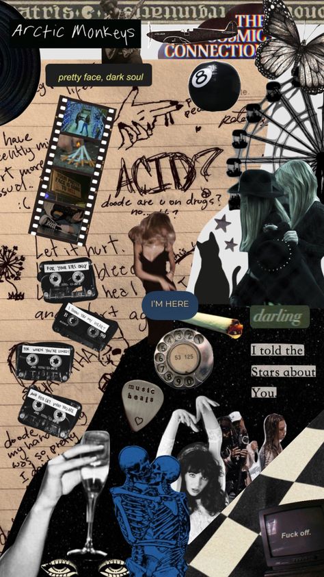 Grunge Collage Aesthetic, Grunge Collage Art, Grunge Lockscreen 90s, Aethstetic Profile Pics, Punk Scrapbook, Computer Backgrounds Aesthetic Grunge, Grunge Collage Wallpaper, Scrapbook Moodboard, Aesthetic Garage