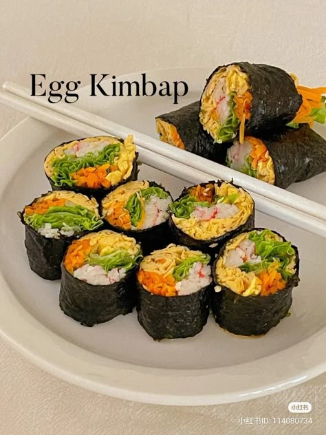 Sushi Diet Plan, Keto Kimbap, Healthy Eating Meal Plan, Healthy Food Menu, Healthy Lunch Meal Prep, Resep Diet, Makanan Diet, Healthy Food Dishes, Healthy Meals To Cook