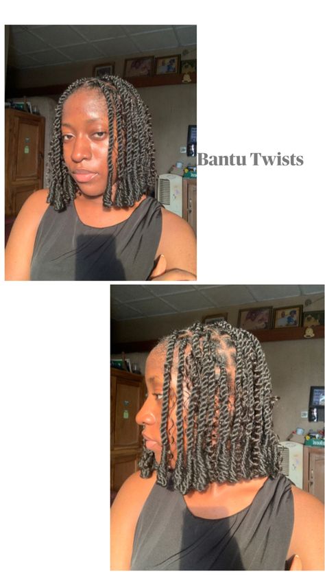 Short/shoulder length goddess bantu twists using Brazilian wool Brazilian Twist, Brazilian Wool Hairstyles, Brazilian Wool, Short Twists, Feed In Braids Hairstyles, Hair Scarf Styles, Quick Braided Hairstyles, Casual College Outfits, Feed In Braid