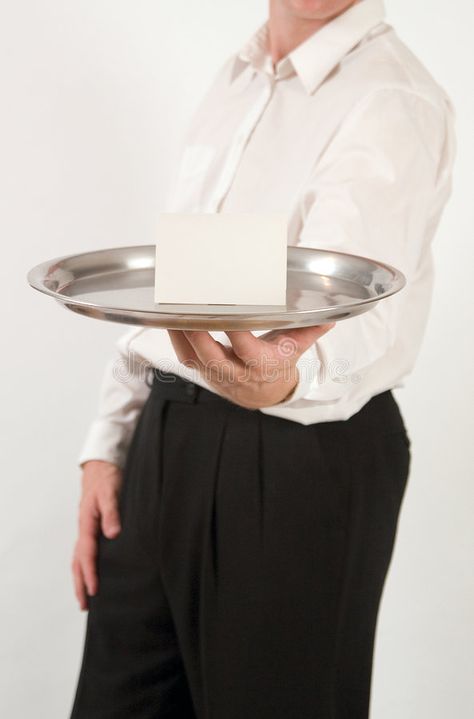 Waiter with Tray 2. Waiter holding serving tray with blank card for logo inserti #Sponsored , #PAID, #paid, #holding, #serving, #logo, #Tray Hand Holding Tray Reference, Waiter Holding Tray, Person Holding Tray Reference, Hand Holding Plate Reference, Holding Tray Pose, Waiter Pose, Holding Plate Reference, Hand Holding Plate, Pose Reference Drawing