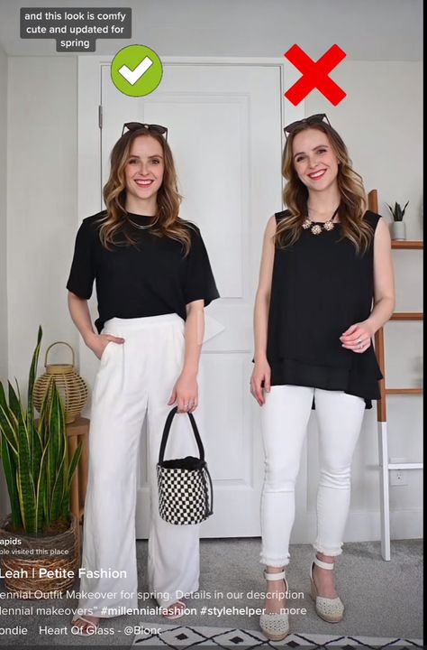 Millennial Makeover Fashion, Millennial Outfit Makeover, Millennial Makeover, Millenial Outfit Updates, Counselor Outfits, Millennial Outfit, Wardrobe Fashion, Millennials Fashion, 2024 Style