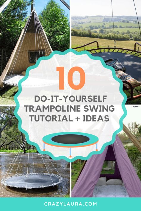 A DIY Trampoline Swing is simply a brilliant way to combine sustainability and style while adding a playful touch to your backyard. #DIY #Trampoline #Swing Repurposing Trampoline Ideas, Repurpose Trampoline Mat, Trampoline Reuse Ideas, Diy Old Trampoline Ideas, Recycled Trampoline Ideas Diy, Old Trampoline Ideas Diy, Repurposed Trampoline Ideas, Repurpose Trampoline Ideas, Trampoline Repurpose Ideas