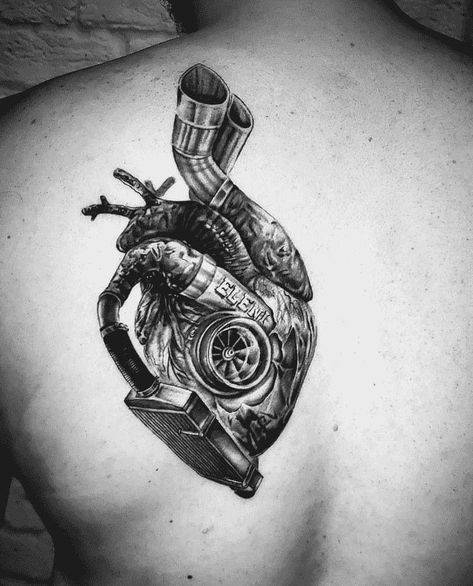 Car People Tattoos, Car Heart Tattoo, Car Piston Tattoo, Tattoo For Car Guys, Tattoos For Car Lovers, Tattoo Ideas For Car Guys, Engine Tattoo Design, Automotive Tattoo Ideas, Car Engine Tattoo