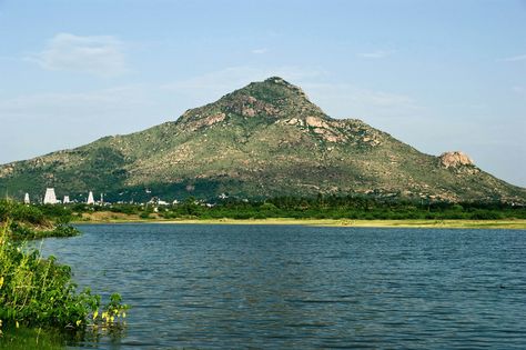 Arunachala Hill, Tiruvannamalai, Tamil Nadu  Om Arunachala Shiva! All God Images, Advaita Vedanta, Ramana Maharshi, Aadi Shakti, Lord Shiva Family, Shiva Art, Spiritual Power, Hindu Temple, Lord Shiva Painting