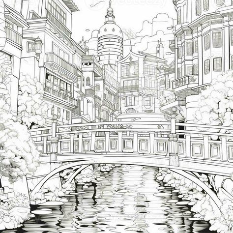 Anime Scenery Coloring Pages Coloring Pages Scenery, Scenery Coloring Pages, Free Vectors, Anime Scenery, Images Photos, Coloring Pages, Vector Free, Royalty Free Stock Photos, Royalty