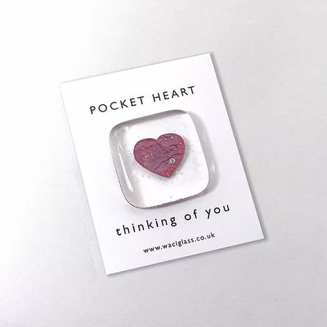 Pocket Heart, Diy Pocket, Fusing Glas, Pocket Token, Fancy Packaging, Miss You Gifts, Love Wishes, Pocket Hug, Christmas Decoration Items